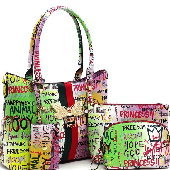 Handbags - Women Handbag 4 in 1 Satchel Set